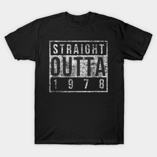 42th Birthday Gift Vintage Straight Outta 1978 Retro T-Shirt